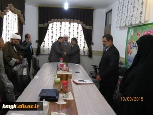 برگزاری مراسم معارفه جناب آقای محمدرضا کاظمی به سمت مسوول حراست مدیریت امور پردیس های دانشگاه فرهنگیان استان قم