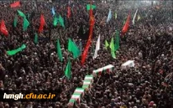 تشییع پیکر مطهر 7 شهید گلگون کفن مدافع حرم  3