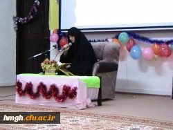 تلاوت آیاتی از قرآن توسط قاری برترکشوری سرکار خانم فاطمه پیروی