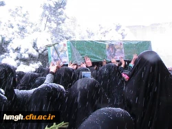 مراسم استقبال و تشییع  شهید مدافع حرم و اجرای مداحی