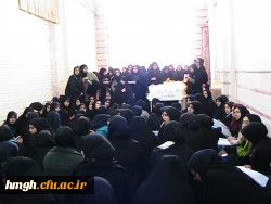 حضور سرپرست پردیس حضرت معصومه سلام الله علیها در بین دانشجویان قمی به مناسبت روز دانشجو 2