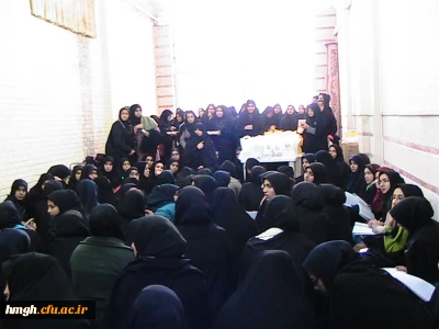 حضور سرپرست پردیس حضرت معصومه سلام الله علیها در بین دانشجویان قمی به مناسبت روز دانشجو