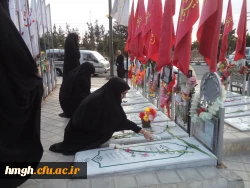 زیارت قبور شهدای مدافع حرم توسط کانون سیره شهدا، زیر نظر نهاد نمایندگی مقام معظم رهبری 3