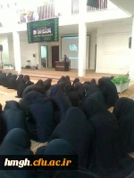 برگزاری سوگواره فاطمی به مناسبت شهادت بانوی دو عالم حضرت فاطمه (س) درساعت فرهنگی دوشنبه 95/12/9  2