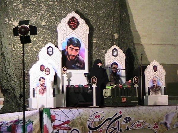 سخنرانی همسر شهید مالامیری اولین شهید روحانی مدافع حرم استان قم