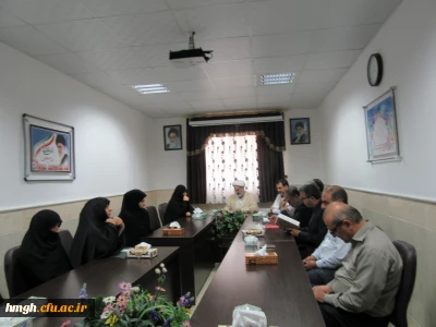 مراسم تودیع آقای حسن محمدپور و معارفه آقای محمدرضا احتشامی معاون توسعه منابع و امور دانشجویی جدید  پردیس حضرت معصومه (س) قم