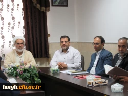 مراسم تودیع آقای حسن محمدپور و معارفه آقای محمدرضا احتشامی معاون توسعه منابع و امور دانشجویی پردیس حضرت معصومه (س) قم 2