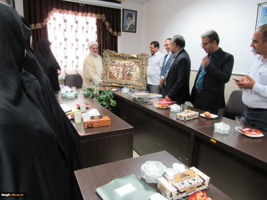 مراسم تودیع آقای حسن محمدپور و معارفه آقای محمدرضا احتشامی معاون توسعه منابع و امور دانشجویی پردیس حضرت معصومه (س) قم 2