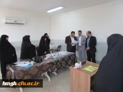 بازدید سرپرست محترم مدیریت استانی دانشگاه فرهنگیان استان قم جناب آقای محمدپور وهیئت همراه از مراحل مختلف مصاحبه داوطلبان خواهر درپردیس حضرت معصومه (س) 2