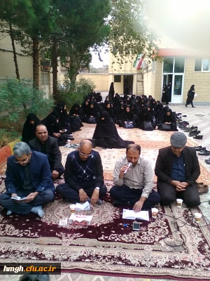 برگزاری مجلس سوگواری اربعین حسینی و قرائت زیارت عاشورا در پردیس حضرت معصومه(س)