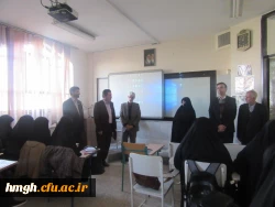 بازدید دکتر مشهدی مدیر کارورزی و امور مدارس وابسته دانشگاه فرهنگیان از پردیس حضرت معصومه(س) 2