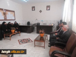 بازدید دکتر مشهدی مدیر کارورزی و امور مدارس وابسته دانشگاه فرهنگیان از پردیس حضرت معصومه(س) 2