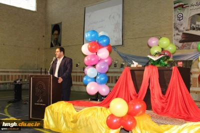 مراسم روز دانشجو با حضور سرپرست امور پردیس های استان قم در پردیس حضرت معصومه(س)