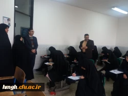 بازدید سرپرست امور پردیس های استان قم از محل برگزاری امتحانات پایان نیمسال اول 98-97 در پردیس حضرت معصومه(س) 2