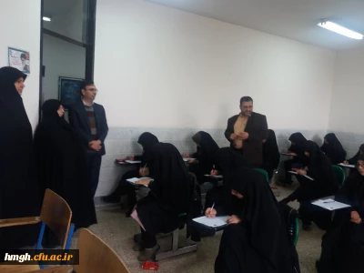بازدید سرپرست امور پردیس های استان قم از محل برگزاری امتحانات پایان نیمسال اول 98-97 در پردیس حضرت معصومه(س)