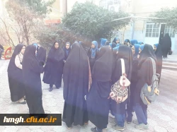 بازدید دانش آموزان دبیرستان حانیه منطقه کهک از پردیس حضرت معصومه(س) 2