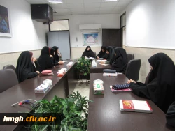 جلسه مسؤولان پردیس حضرت معصومه(س) با نمایندگان دانشجویان در آستانه ماه مبارک رمضان 2