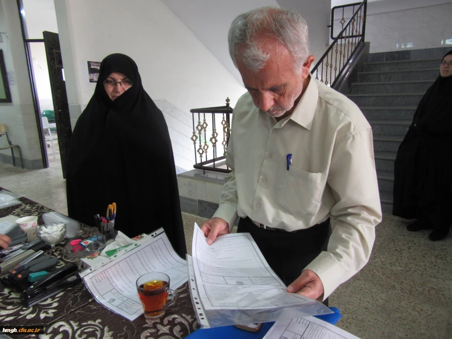 بازدید مسؤولان دانشگاه فرهنگیان استان قم از پردیس حضرت معصومه(س) در نخستین روز برگزاری امتحانات پایان نیمسال دوم 2