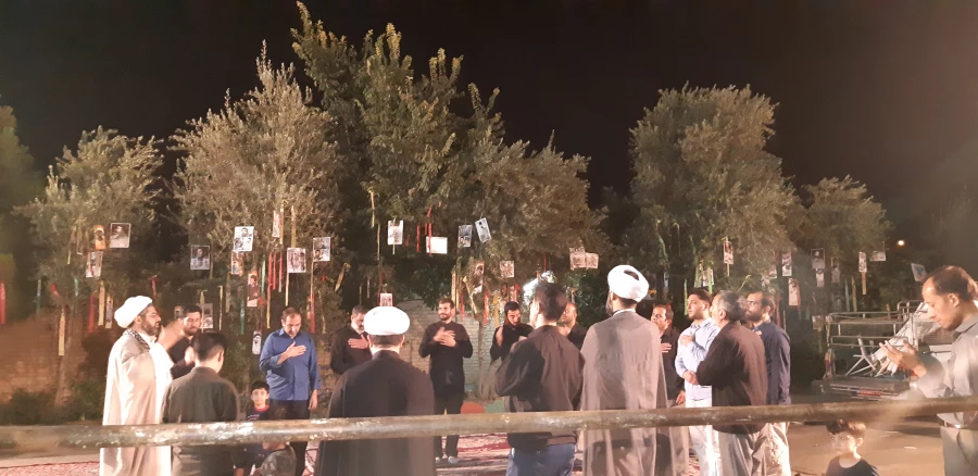 مراسم شام غریبان شهید گمنام در شام غریبان امام صادق(ع) 2