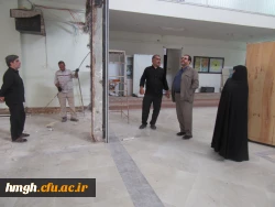 بازدید مدیر امور پردیس های دانشگاه فرهنگیان استان قم از پروژه های عمرانی در پردیس حضرت معصومه(س) 2