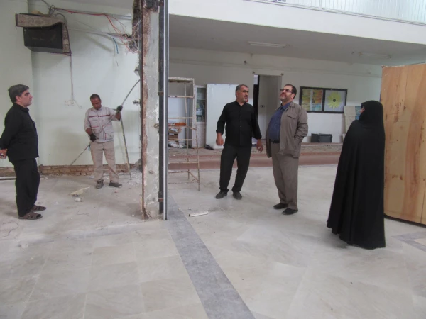 بازدید مدیر امور پردیس های دانشگاه فرهنگیان استان قم از پروژه های عمرانی در پردیس حضرت معصومه(س) 2