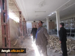 بازدید مدیر امور پردیس های دانشگاه فرهنگیان استان قم از پروژه های عمرانی در پردیس حضرت معصومه(س) 2