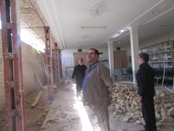 بازدید مدیر امور پردیس های دانشگاه فرهنگیان استان قم از پروژه های عمرانی در پردیس حضرت معصومه(س) 2