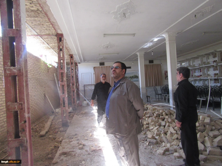 بازدید مدیر امور پردیس های دانشگاه فرهنگیان استان قم از پروژه های عمرانی در پردیس حضرت معصومه(س) 2