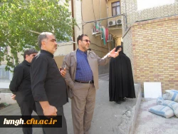 بازدید مدیر امور پردیس های دانشگاه فرهنگیان استان قم از پروژه های عمرانی در پردیس حضرت معصومه(س) 2