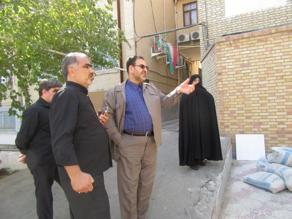 بازدید مدیر امور پردیس های دانشگاه فرهنگیان استان قم از پروژه های عمرانی در پردیس حضرت معصومه(س) 2