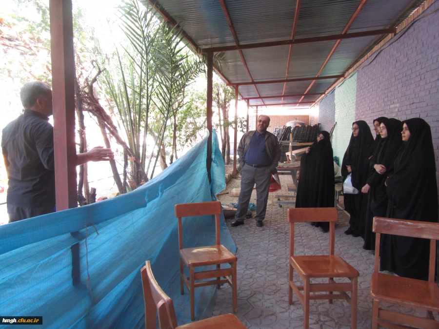 بازدید مدیر امور پردیس های دانشگاه فرهنگیان استان قم از پروژه های عمرانی در پردیس حضرت معصومه(س) 2