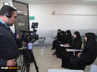 مصاحبه  صدا و سیمای شبکه استانی نور (قم) با تعدادی از دانشجومعلمان پردیس حضرت معصومه(س) به مناسبت هفته وحدت