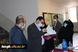 بازدید سرپرست مدیریت امور پردیس های استان قم از مراحل مصاحبه و گزینش مهارت آموزان ماده28  2