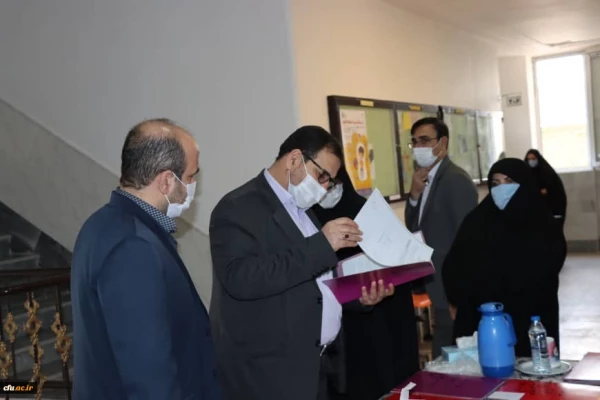 بازدید سرپرست مدیریت امور پردیس های استان قم از مراحل مصاحبه و گزینش مهارت آموزان ماده28  2