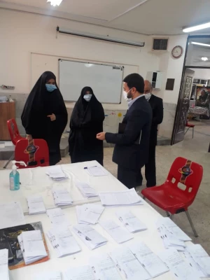 بازدید مسؤولان اداره کل آموزش و پرورش استان قم از فرایند مصاحبه مهارت آموزان سال 99 2