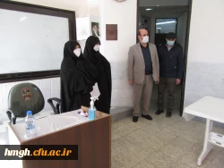 بازدید مسئول حراست اداره کل آموزش و پرورش استان قم از فرایند مصاحبه آزمون استخدامی ماده 28 2