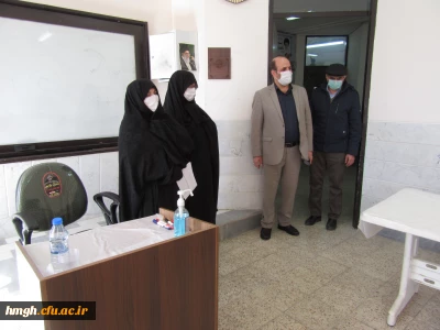 بازدید مسئول حراست اداره کل آموزش و پرورش استان قم از فرایند مصاحبه آزمون استخدامی ماده 28