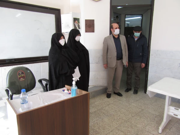 بازدید مسئول حراست اداره کل آموزش و پرورش استان قم از فرایند مصاحبه آزمون استخدامی ماده 28 2