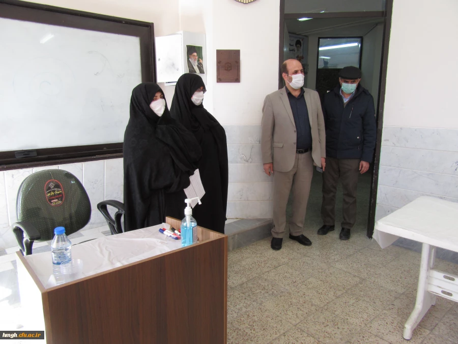 بازدید مسئول حراست اداره کل آموزش و پرورش استان قم از فرایند مصاحبه آزمون استخدامی ماده 28 2