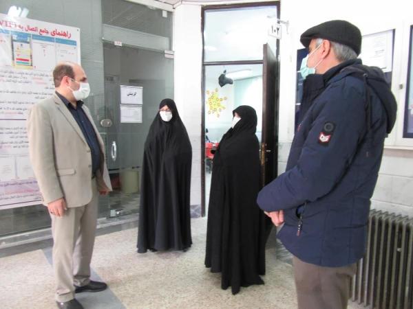 بازدید مسئول حراست اداره کل آموزش و پرورش استان قم از فرایند مصاحبه آزمون استخدامی ماده 28 4