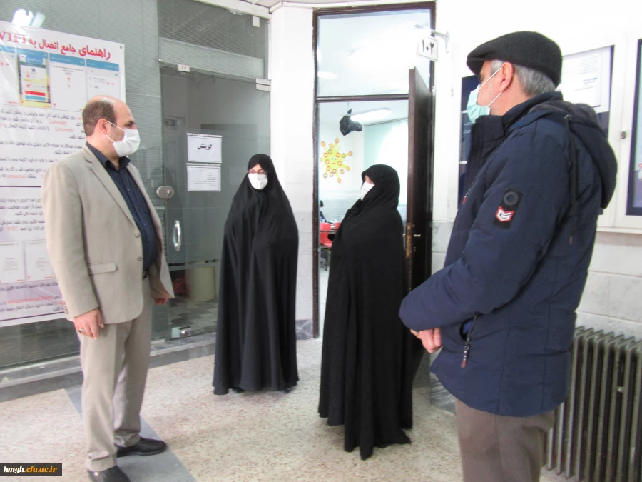 بازدید مسئول حراست اداره کل آموزش و پرورش استان قم از فرایند مصاحبه آزمون استخدامی ماده 28 4