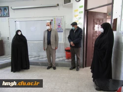 بازدید مسئول حراست اداره کل آموزش و پرورش استان قم از فرایند مصاحبه آزمون استخدامی ماده 28 3