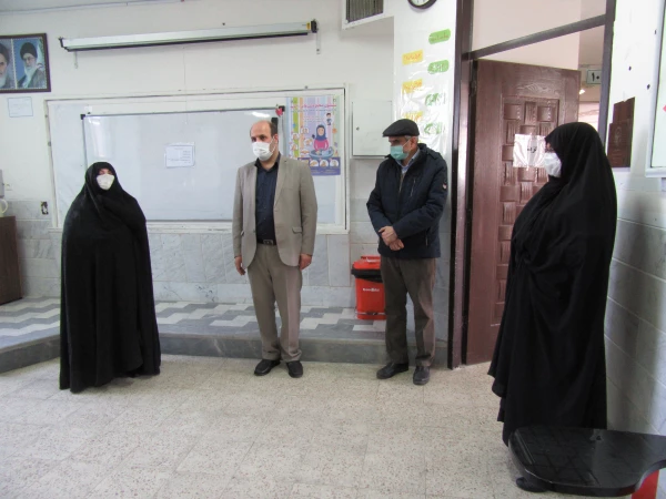 بازدید مسئول حراست اداره کل آموزش و پرورش استان قم از فرایند مصاحبه آزمون استخدامی ماده 28 3