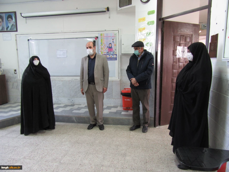بازدید مسئول حراست اداره کل آموزش و پرورش استان قم از فرایند مصاحبه آزمون استخدامی ماده 28 3