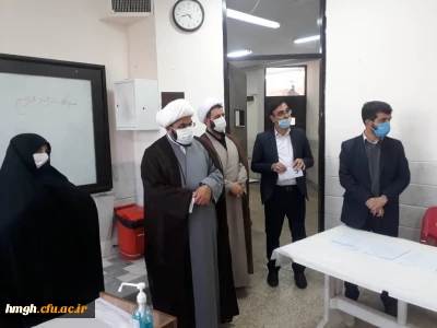 بازدید مسؤولان مرکز تربیت مبلغ حوزه علمیه از روند مصاحبه آزمون استخدامی آموزش و پرورش