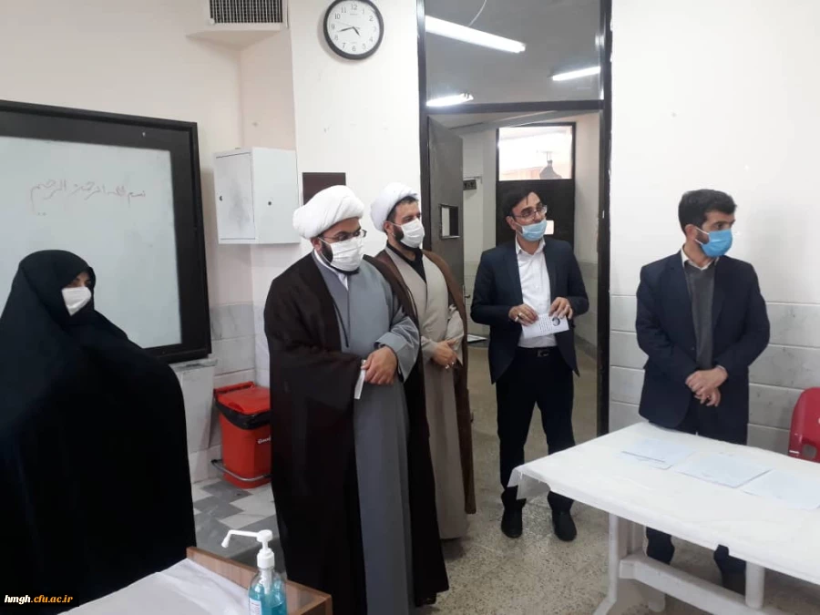 بازدید مسؤولان مرکز تربیت مبلغ حوزه علمیه از روند مصاحبه آزمون استخدامی آموزش و پرورش 2
