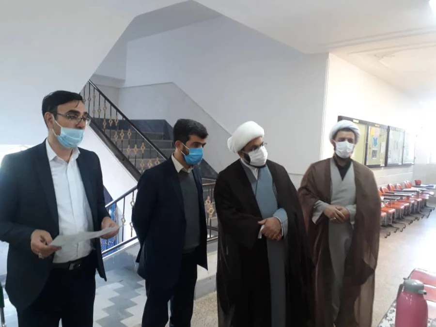 بازدید مسؤولان مرکز تربیت مبلغ حوزه علمیه از روند مصاحبه آزمون استخدامی آموزش و پرورش 3
