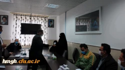 تقدیر از نیروهای شرکتی توسط مدیر امور پردیس های استان قم 4