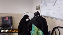 انجام آزمایشات دوره ای چکاپ پزشکی کارکنان پردیس حضرت معصومه(س) 2