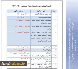 اطلاعیه ترم تابستانی 3